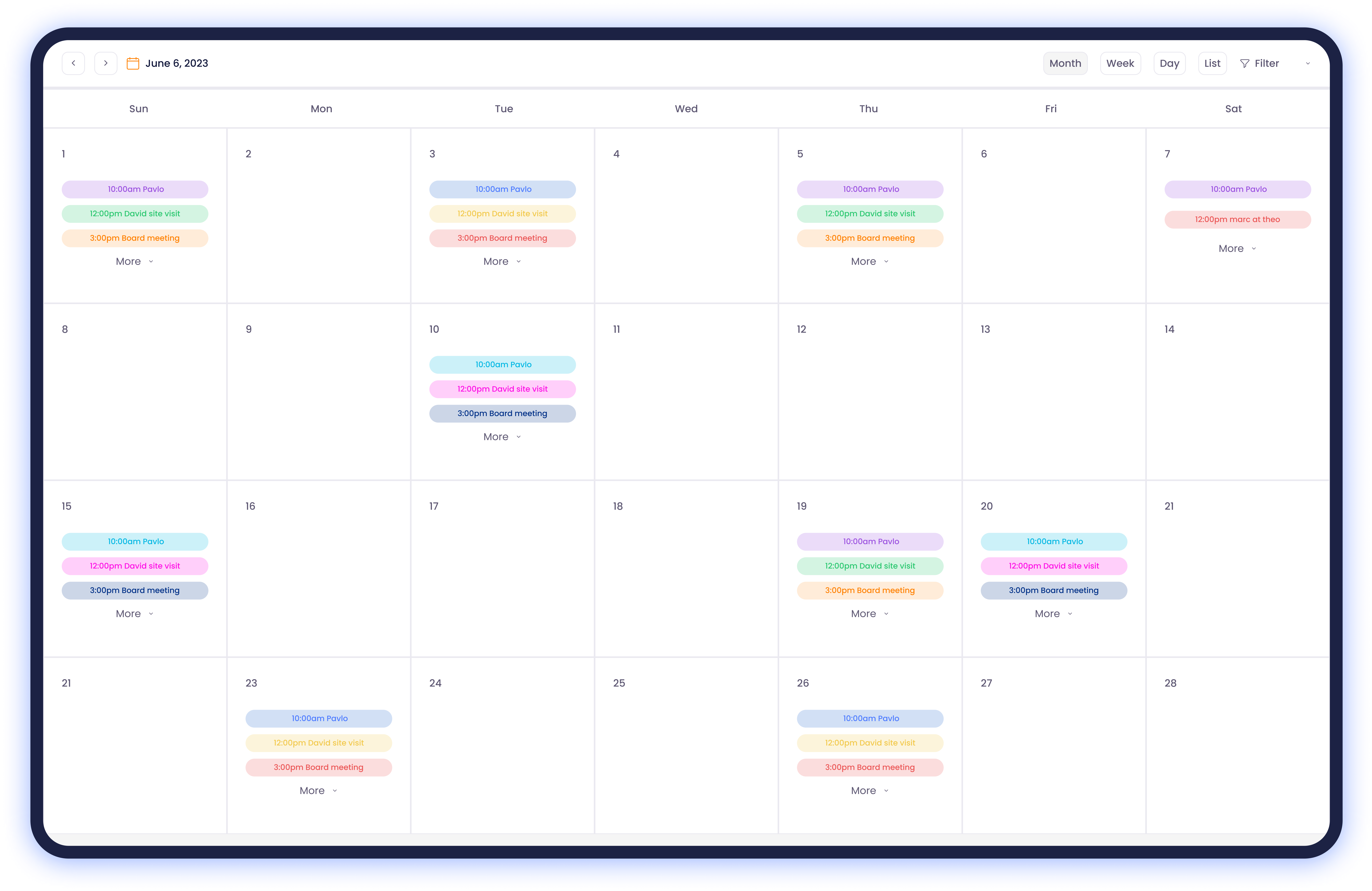 calendar management