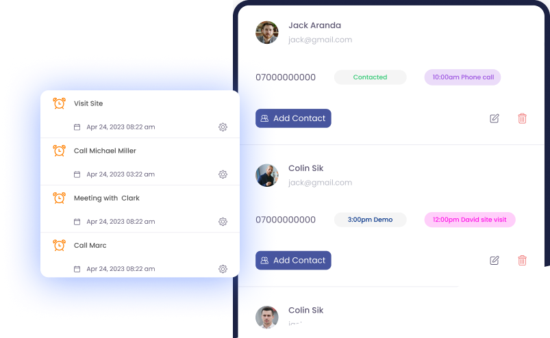 lead management on mobile