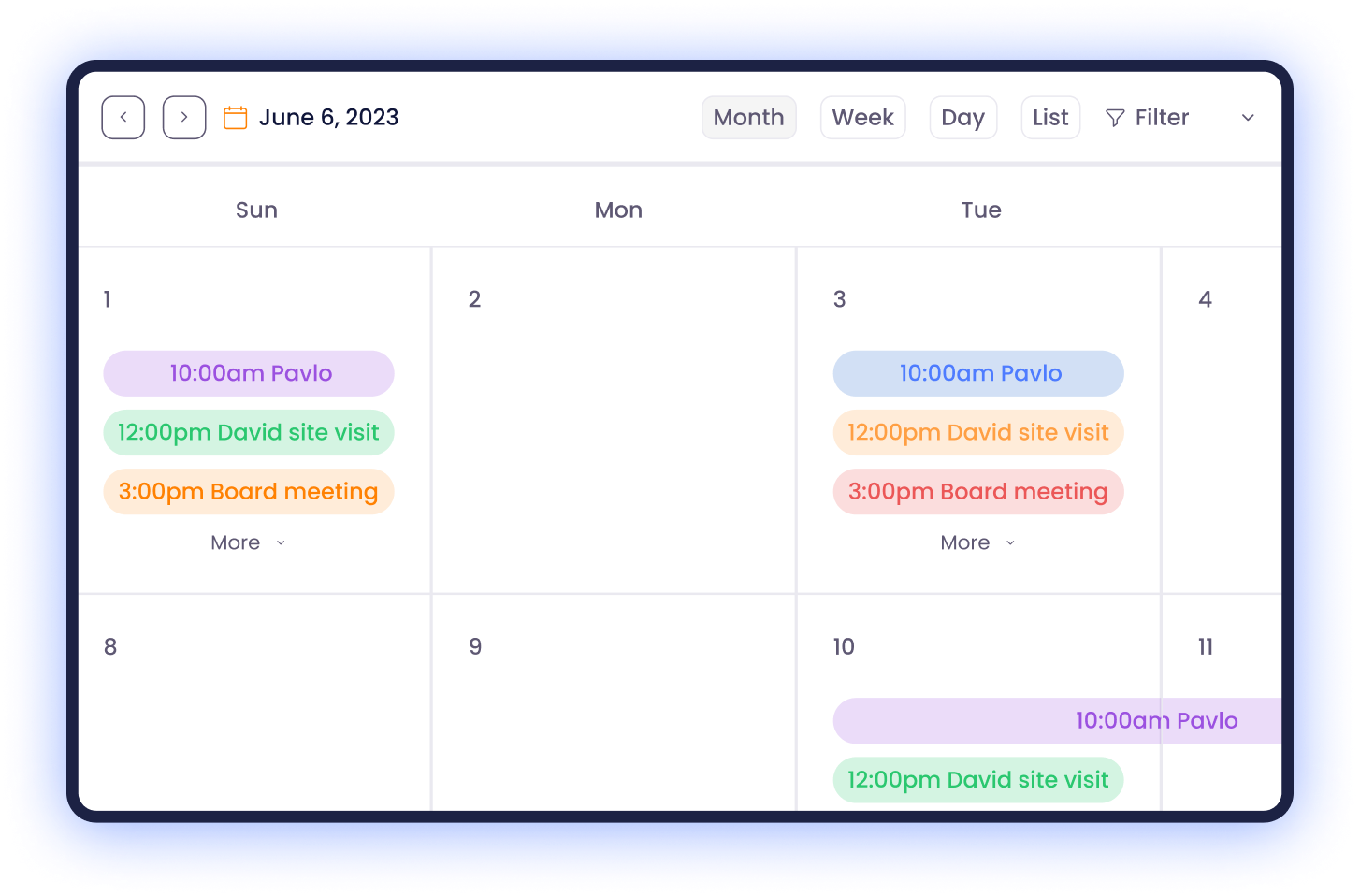 calendar management