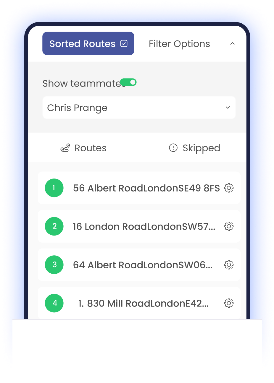 Route Mapping CQ Business Management - Mobile Route Mapping 