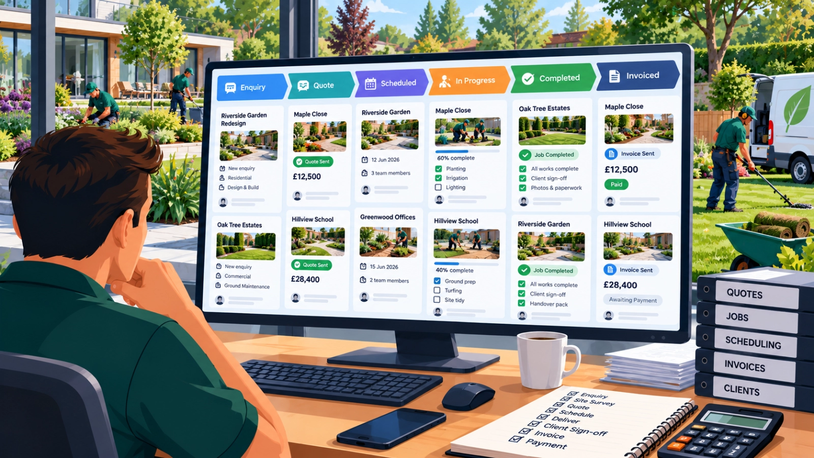 Landscaping Project Management: From Enquiry to Final Invoice