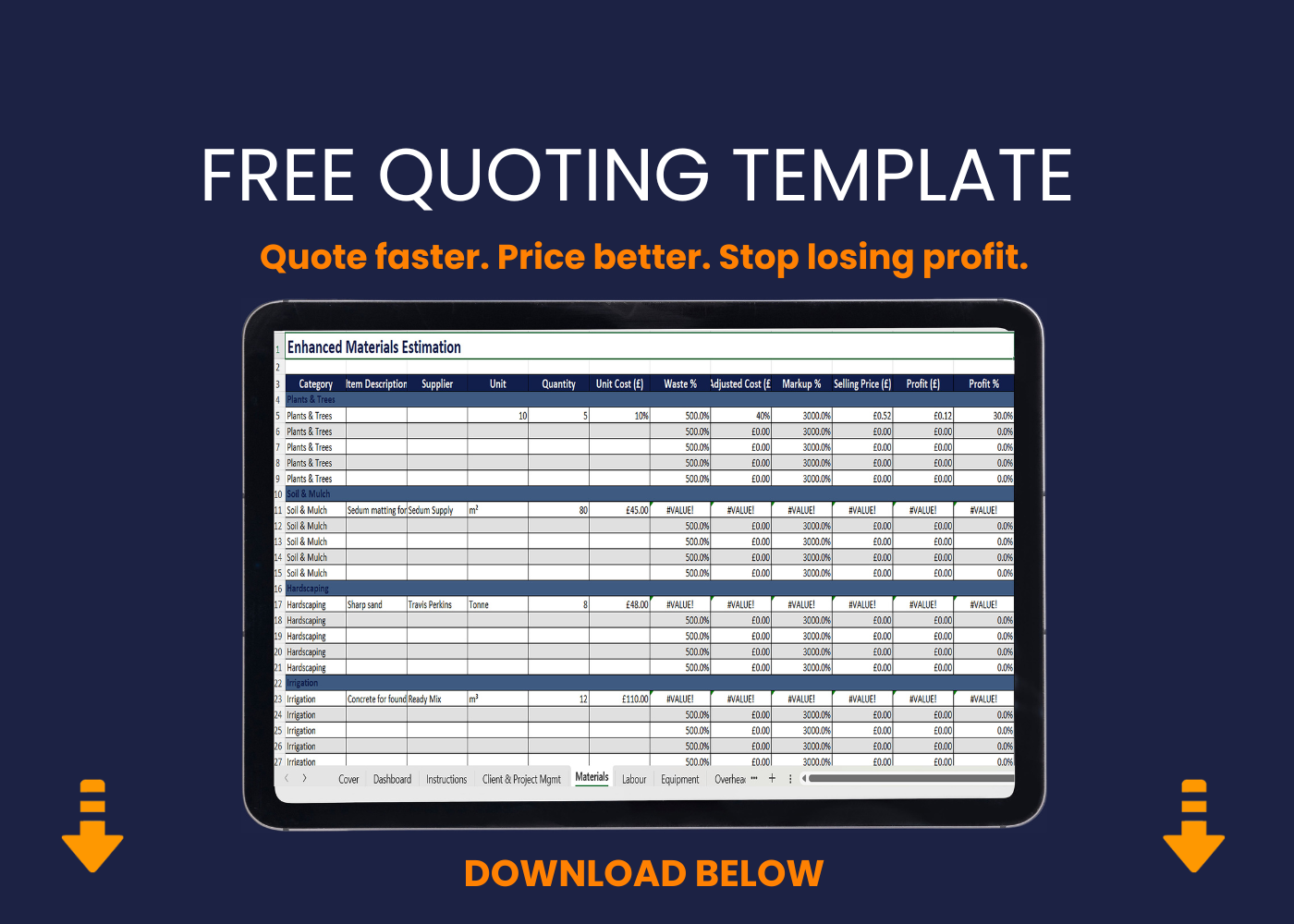 Free Quoting Template