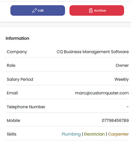 staff management mobile