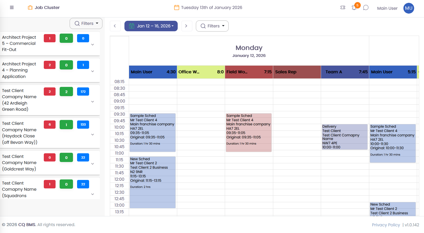 Job Clusters for Scheduling