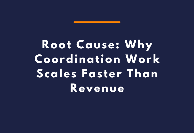 Root Cause: Why Coordination Work Scales Faster Than Revenue