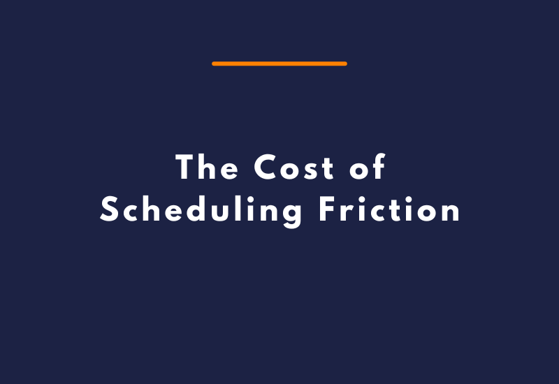 The Cost of Scheduling Friction