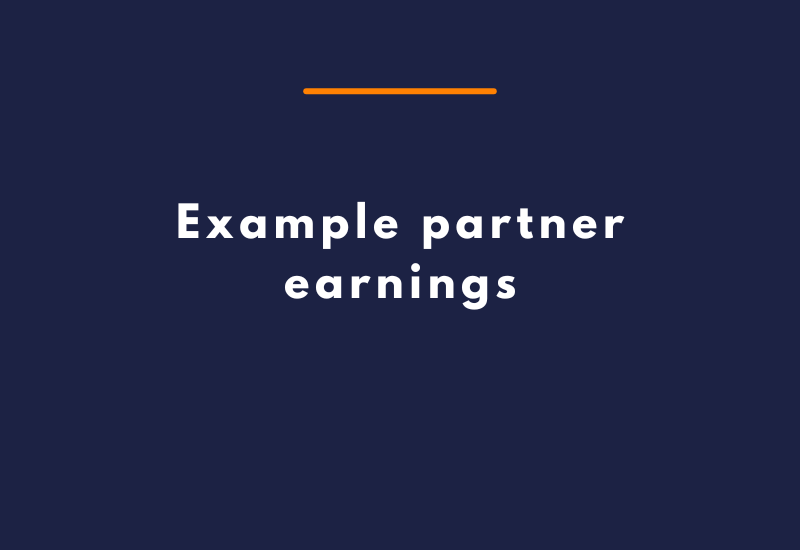 Example partner earnings