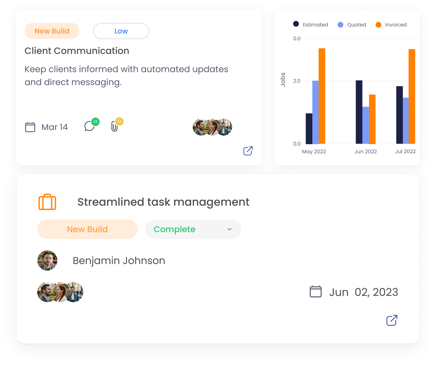 all in one business management software features