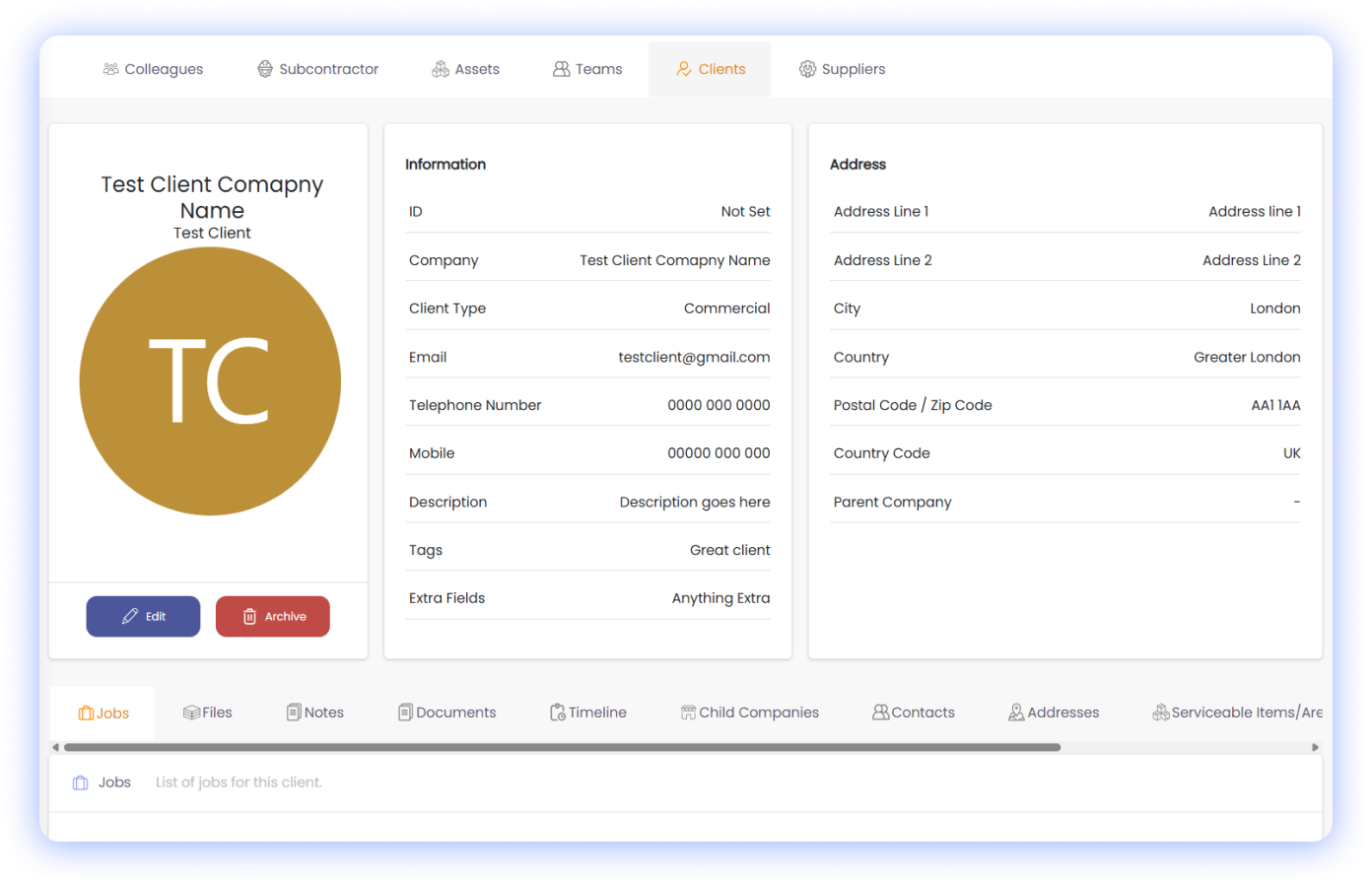 Client & Contact Management