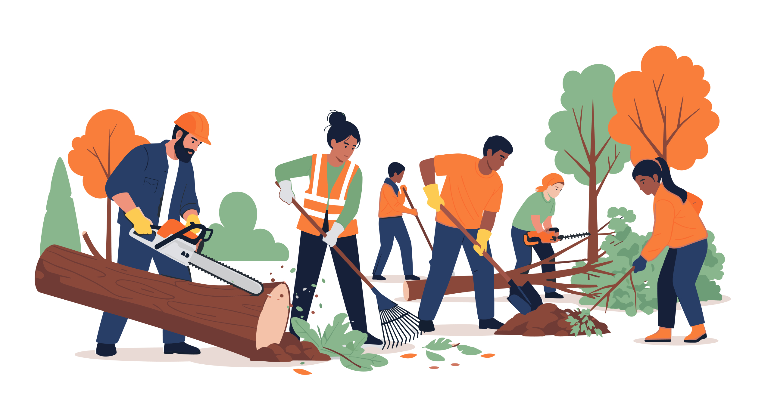 landscaping crews